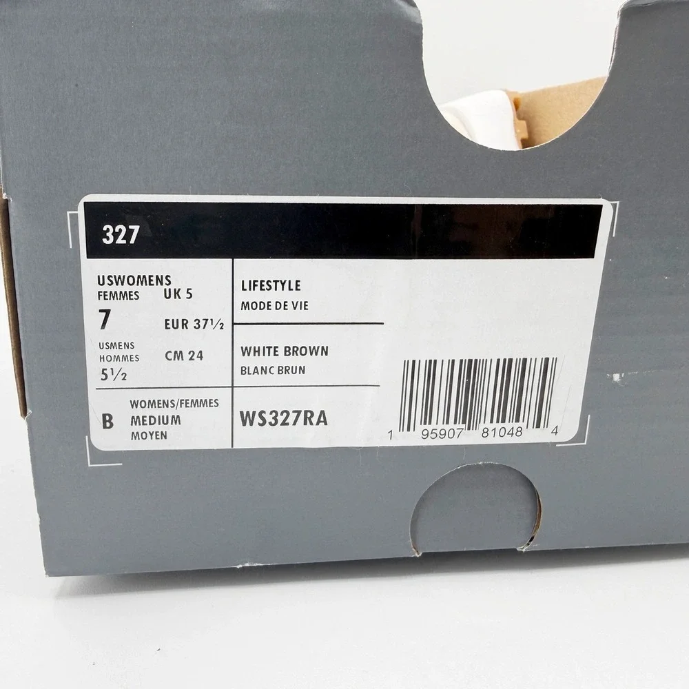 New Balance 327 Lifestyle Sneakers Size 7 Women White Brown WS327RA - NEW - Picture 10 of 10